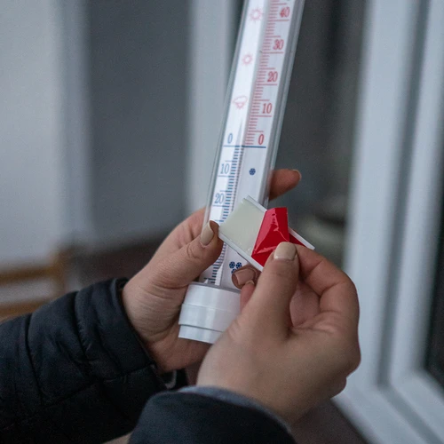 Termometr zewnętrzny  (-50°C do +50°C) 23cm mix, polska produkcja - 4