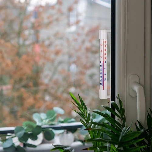 Termometr zewnętrzny biały (-50°C do +50°C) 18cm - 7