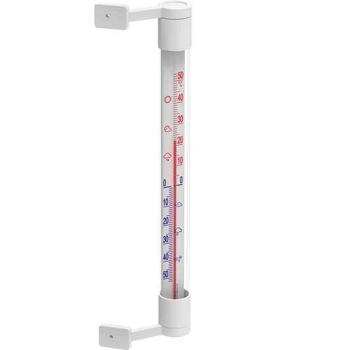 Termometr zewnętrzny biały (-50°C do +50°C) 22cm - 2