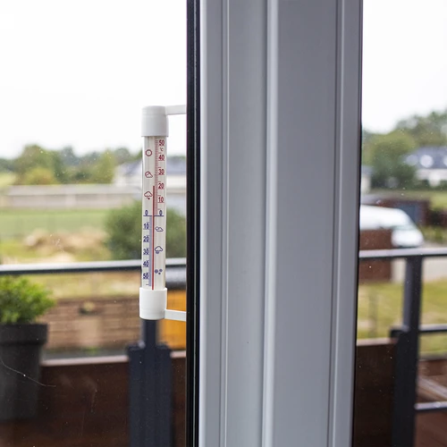 Termometr zewnętrzny biały (-60°C do +50°C) 23cm - 2