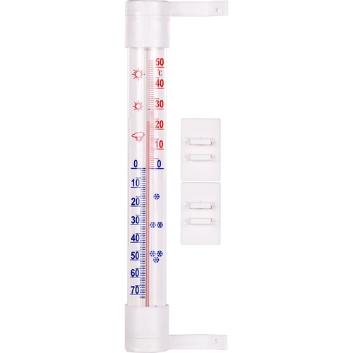 Termometr zewnętrzny biały (-60°C do +50°C) 23cm