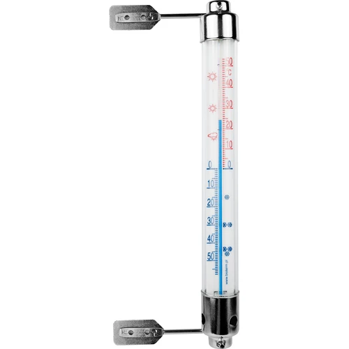 Termometr zewnętrzny z metalową oprawą (-50°C do +50°C) 20cm  - 1 