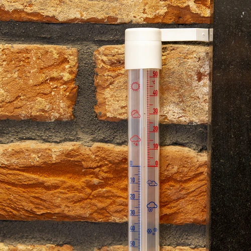 Termometr zewnętrzny z transparentną skalą (-70°C do +50°C) 23cm mix - 6