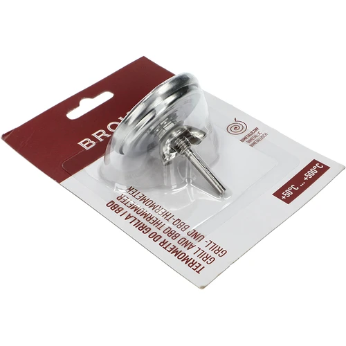 Termometras griliui ir BBQ, nuo 50 iki +500 °C, bimetalinis, 5,3 cm - 4