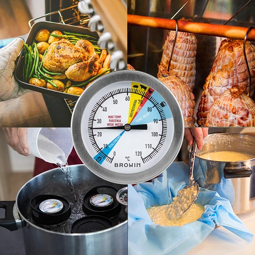 Termometras šinkovariui 1,5 kg ir 3 kg (nuo 0 °C iki +120 °C) 12,5 cm - 6