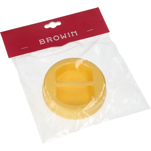 Geltonas plastikinis TO dangtelis fi 100 mm su rankenėle, stikliniams stiklainiams - 5