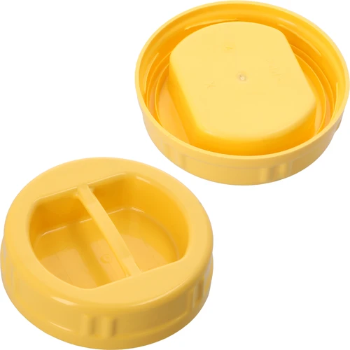 TO stiklainis 1,7 l su geltonu plastikiniu dangteliu ir rankenėle, fi 100, 1 vnt. - 5