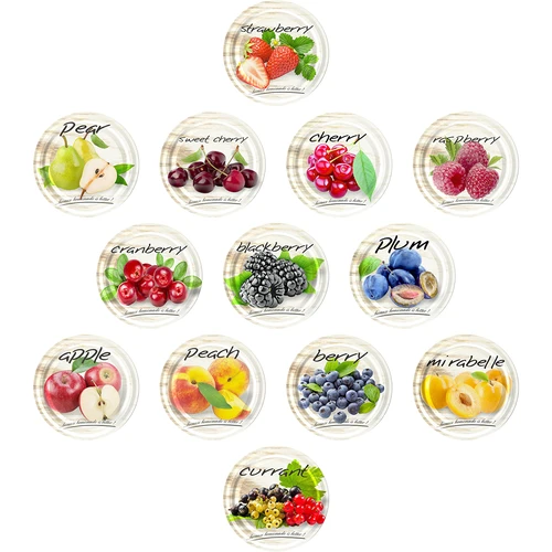 TO stiklainis, grubasek 580 ml su spalvotu dangteliu fi82/6, 6 vnt. - 6