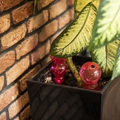 Trigubas (trijų kamerų) laistymo kamuolys, skaidrus rožinis, 600 ml - 8