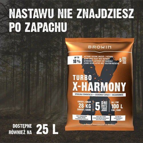 Turbo mielės X-Harmony 18 %, 100 l, 360 g - 7