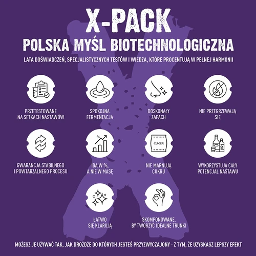 Turbo mielės X-Pack 1,8 kg – profesionalios, skirtos didelėms raugo partijoms - 7