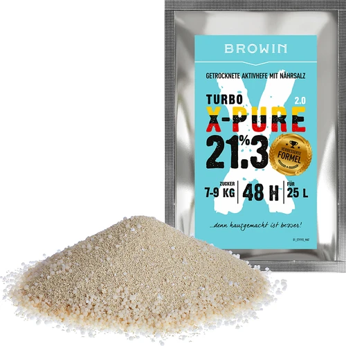 Turbo mielės X-Pure 21,3 %, 48 h, 25 l - 3