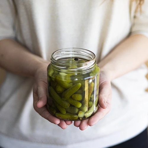 Twist-off stiklainis, grubasek 580 ml su auksiniu dangteliu fi82/6, 6 vnt. - 7