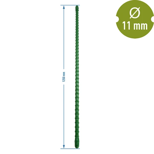 Tyczka stalowa powlekana PE 1,25m x 11mm - 2