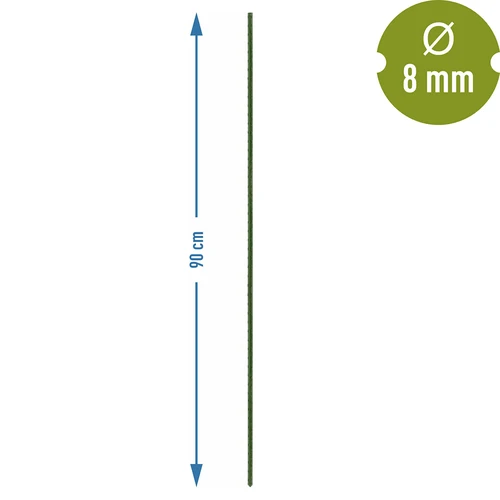 Tyczki ogrodowe Bioogród – stalowe powlekane, 0,9 m, fi 8 mm, 10 szt. - 3