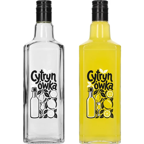 Tynktura 500 ml butelis su spauda „Cytrynówka” ir užsukamu kamšteliu - 3