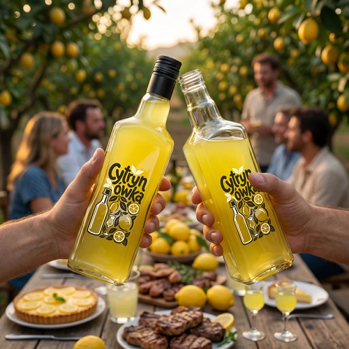 Tynktura 500 ml butelis su spauda „Cytrynówka” ir užsukamu kamšteliu - 7