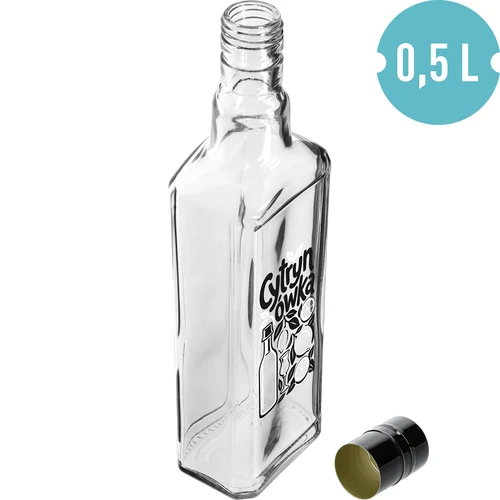 Tynktura 500 ml butelis su spauda „Cytrynówka” ir užsukamu kamšteliu - 2