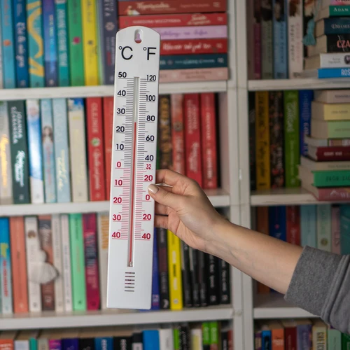 Universalus baltas termometras (nuo -40°C iki +50°C) 40 cm - 3