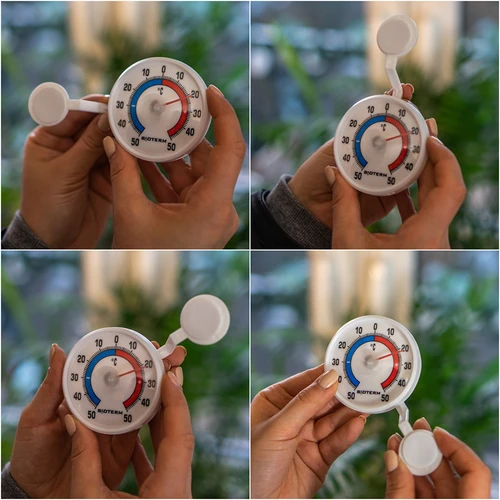 Universalus lipnus termometras (nuo -50 °C iki +50 °C) Ø 7,2cm - 5