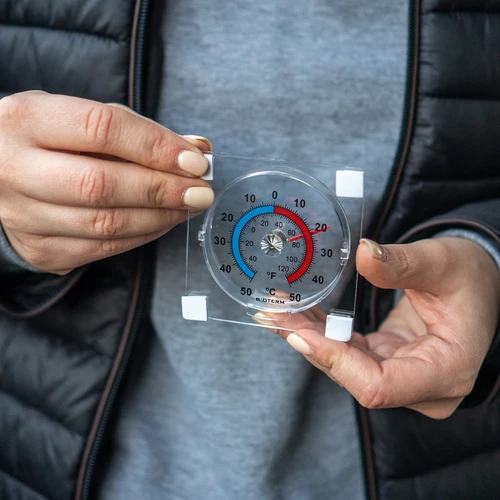 Universalus skaidrus, lipnus termometras (-50°C iki +50°C) - 5
