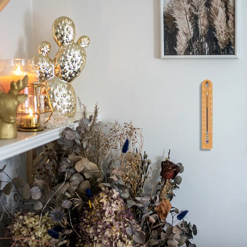 Universalus termometras (-30 iki +50°C), 17 cm, šviesiai rudas - 6