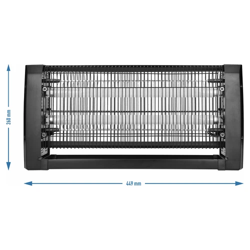 UVA vabzdžių naikinimo lempa, 20 W, juoda - 4