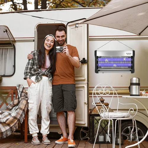 UVA vabzdžių naikinimo lempa, 40 W, sidabrinė - 12