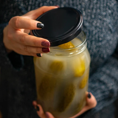 Užsukamas dangtelis fi 100, juodas - 10 vnt. - 9