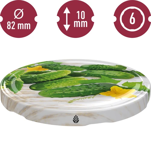 Užsukamas dangtelis fi 82/6 agurkai 2 - 10 vnt. - 7