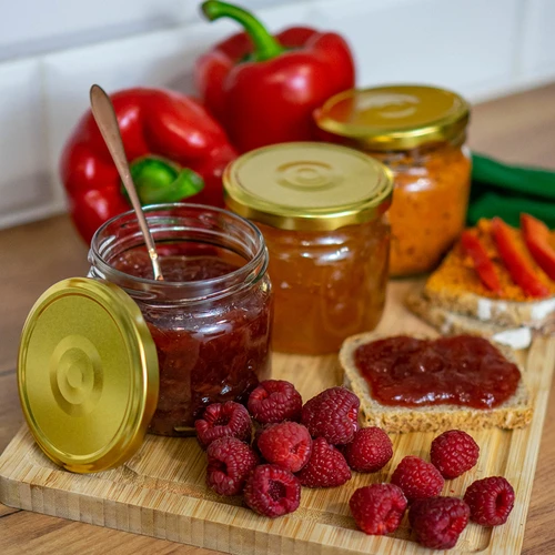 Užsukamas dangtelis fi 82/6 auksinis - 10 vnt. - 4