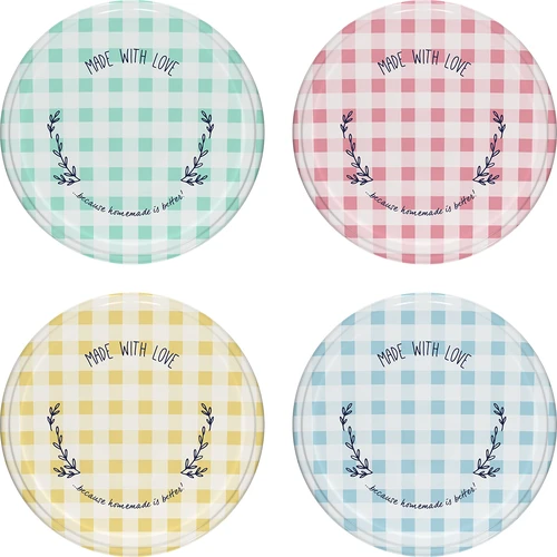 Užsukamas dangtelis fi 82/6, languotas - 10 vnt.