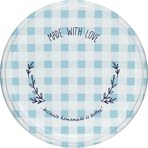 Užsukamas dangtelis fi 82/6, languotas - 10 vnt. - 8