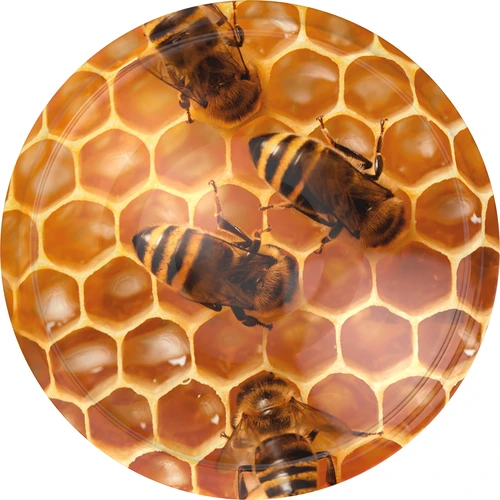 Užsukamas dangtelis fi 82/6 medus - 10 vnt.