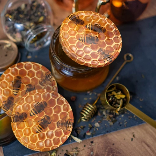 Užsukamas dangtelis fi 82/6 medus - 10 vnt. - 6