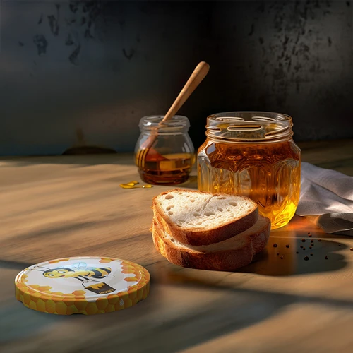 Užsukamas dangtelis fi66 medus „Gucio” - 10 vnt. - 4