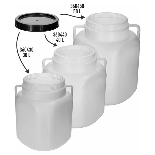 Užsukamas dangtis kvadratinėms 30, 40 ir 50 l statinėms, fi 22 cm - 3