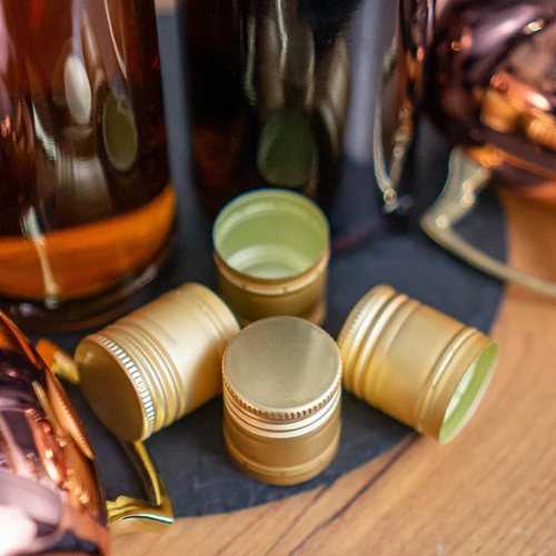 Užsukamas kamštelis buteliams fi31,5/24 - auksinis - 6 vnt. - 2