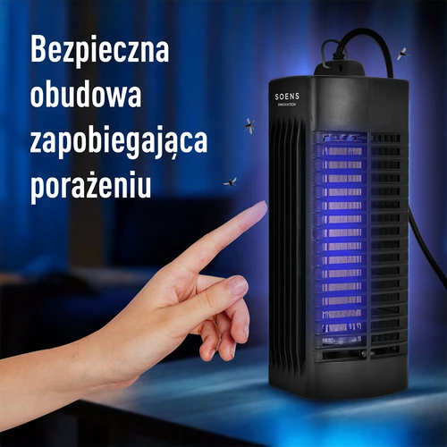 Vabzdžių naikinimo lempa Manhattan UVA 6 W, juoda - 8