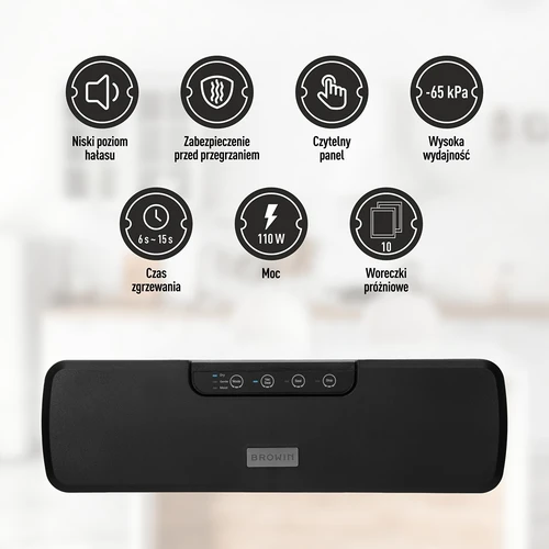 Vakuuminis pakavimo aparatas - daugiafunkcis, juodas - 7