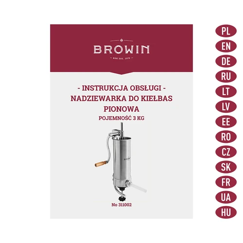 Vertikalus dešrų kimštuvas 3 kg - 8