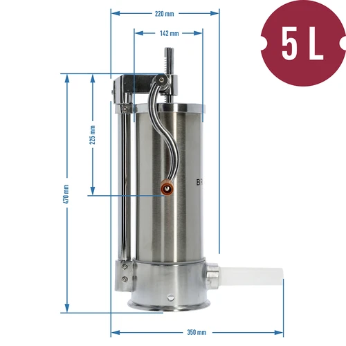 Vertikalus dešrų kimštuvas 5kg - 10