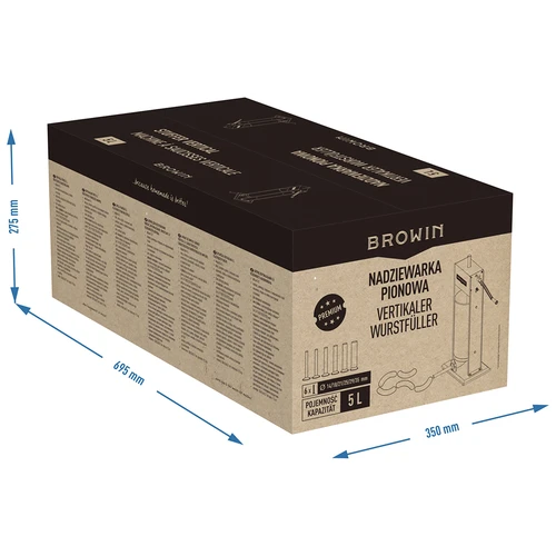 Vertikalus premium klasės dešrų kimštuvas 5 L - 13