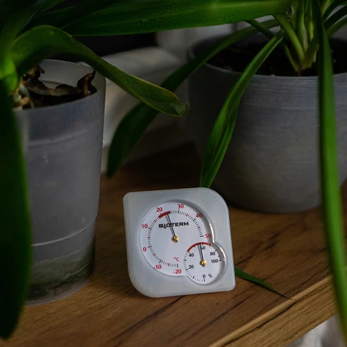 Vidaus bimetalinis termometras su higrometru (nuo -20 iki +50 °C), baltas - 7