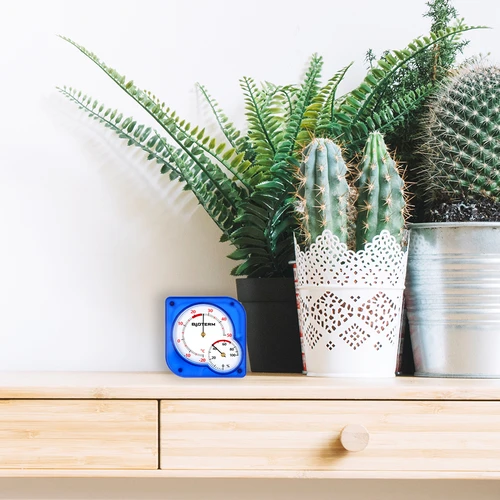 Vidaus bimetalinis termometras su higrometru (nuo -20 iki +50 °C), mėlynas - 5