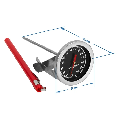 Virtuvinis termometras (nuo 20°C iki +300°C) 12,5 cm - 2