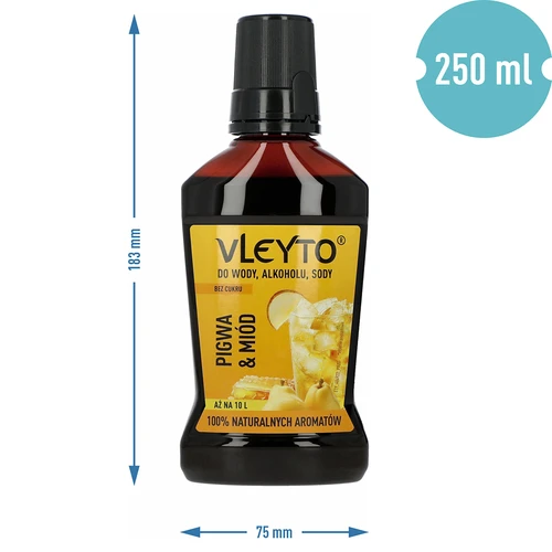 VLEYTO Cidonija & Medus – skonio esencija su natūraliais aromatais, 250 ml - 5