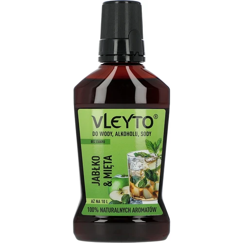 VLEYTO Mięta & Jabłko – esencja smakowa z naturalnymi aromatami, 250 ml  - 1 