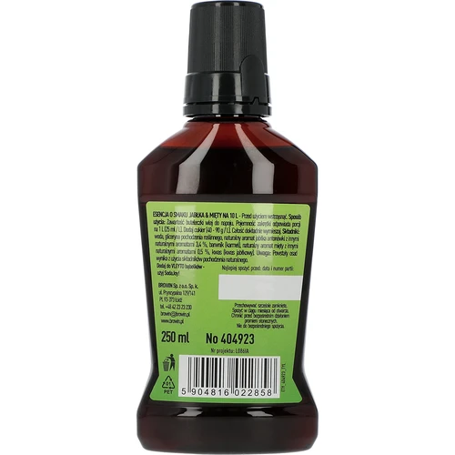VLEYTO Mięta & Jabłko – esencja smakowa z naturalnymi aromatami, 250 ml - 2