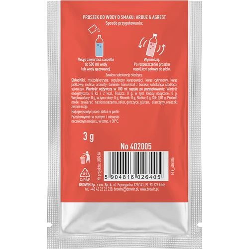 VSYPTO, arbūzas–agrastas, 3 g - 3